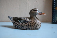 Load image into Gallery viewer, Vintage Hand Painted Carved Wooden Mallard Duck
