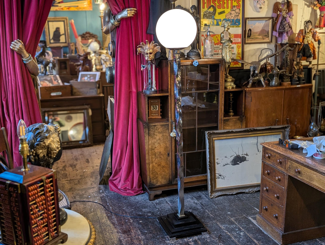 Vintage Art Deco Chrome Floor Lamp