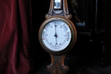 Load image into Gallery viewer, Large Antique Victorian Barometer / Thermometer
