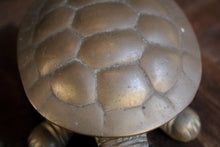 Load image into Gallery viewer, Pair of Mid Centaury Brass Turtle Shell Dishes / Ash Trays
