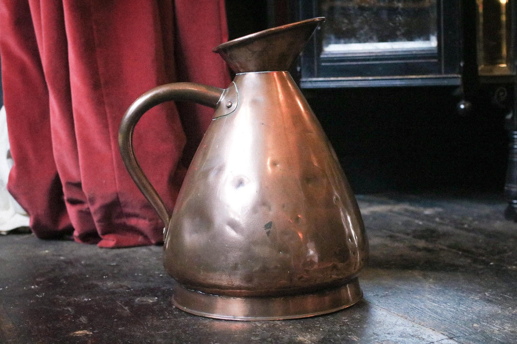 Large 2 Gallon Antique Victorian Copper Jug