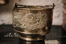 Load image into Gallery viewer, Vintage Heavyweight Chinese Dragon Gilded Brass Planter / Jardiniere
