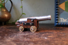 Load image into Gallery viewer, Vintage Miniature Brass Model Cannon
