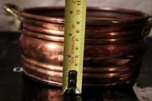 Load image into Gallery viewer, Vintage Ribbed Copper and Brass Cooking Pot
