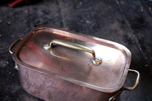 Load image into Gallery viewer, Vintage French Copper and Brass Rectangular Braisière Pan
