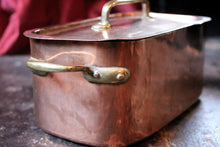 Load image into Gallery viewer, Vintage French Copper and Brass Rectangular Braisière Pan
