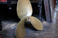 Load image into Gallery viewer, Large C.1900 Antique Brass Ships Propellor
