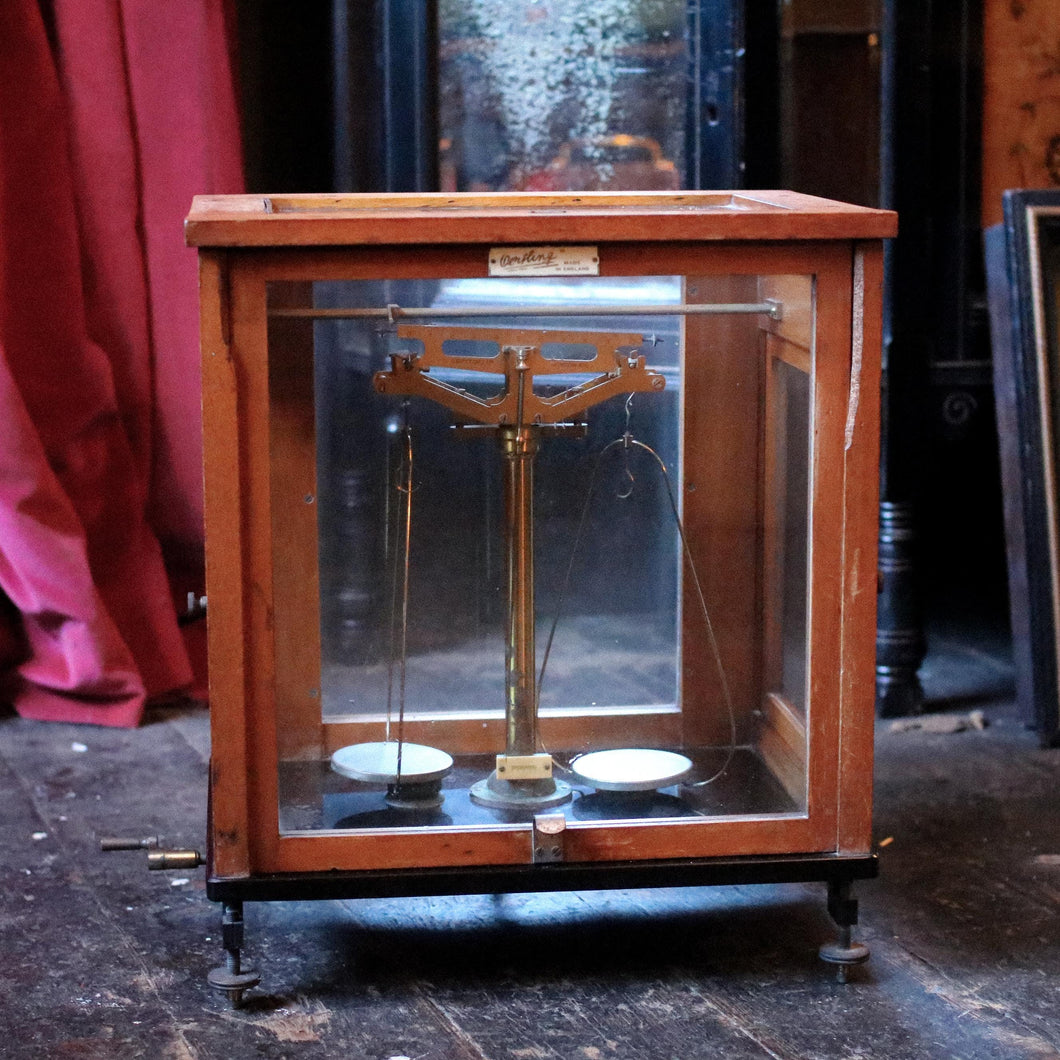 1930's Encased Chemists / Apothecary Scales