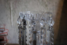 Load image into Gallery viewer, Antique Victorian Lustre Vase With Crystal Droplets
