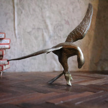 Load image into Gallery viewer, Large Vintage Mid Century Brass Eagle Sculpture
