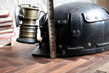 Load image into Gallery viewer, Antique Leather Miners Hat and Carbide Lamp
