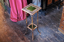 Load image into Gallery viewer, 19th Century Two Tier Bamboo Plant Pot Stand
