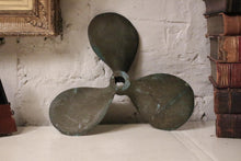 Load image into Gallery viewer, Large Early 20th.C Antique Brass Ships Propellor
