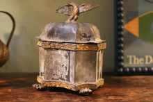 Load image into Gallery viewer, Antique Georgian Lead Tobacco Jar With Eagle Finial
