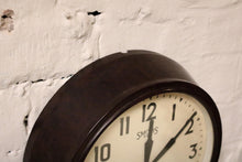 Load image into Gallery viewer, 1930&#39;s Smith Bakelite Station Wall Clock - 8 day - Working
