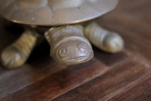 Load image into Gallery viewer, Pair of Mid Centaury Brass Turtle Shell Dishes / Ash Trays
