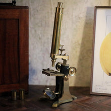 Load image into Gallery viewer, Antique 19th.C Brass Laboratory Microscope - Adie of London
