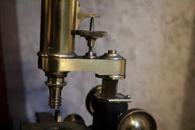 Load image into Gallery viewer, Antique 19th.C Brass Laboratory Microscope - Adie of London
