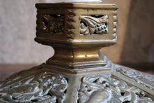 Load image into Gallery viewer, Ornate Antique Victorian Brass Inkwell
