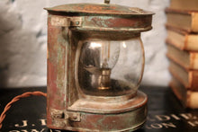 Load image into Gallery viewer, Antique Masthead Ships Lantern Converted to Electricity With Modern Wiring
