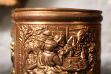 Load image into Gallery viewer, Early 20th.C Arts &amp; Crafts Brass Embossed Plant Pot / Jardiniere
