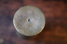 Load image into Gallery viewer, WW1 Trench Art Engraved 37-85 Shell Casing Bud Vase
