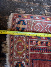 Load image into Gallery viewer, 3&#39;9&quot; x 2&#39;8&quot; Antique Afghan Balouch Prayer Rug - 111 x 81
