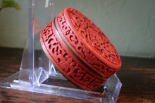 Load image into Gallery viewer, Antique Chinese Red Cinnabar And Enamel Pill Box
