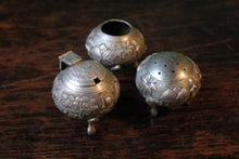 Load image into Gallery viewer, Antique Burmese Silver Condiment Pots / Set
