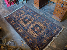 Load image into Gallery viewer, 6&#39;9&quot; x 3&#39;8&quot; Vintage Afghan Baluch Rug - 205 x 112cm
