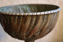 Load image into Gallery viewer, Antique 19th.C Bronze Chalice Pedestal Bowl With Cherub
