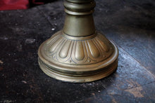 Load image into Gallery viewer, Vintage Embossed Brass Planter Jardiniere on Stand
