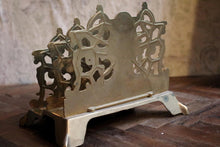 Load image into Gallery viewer, Art Nouveau Brass Letter Rack
