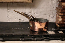 Load image into Gallery viewer, Set of 7 French Vintage Copper / Brass Pans
