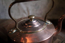 Load image into Gallery viewer, Antique Victorian Copper and Brass Small Kettle
