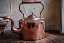 Load image into Gallery viewer, Antique Victorian Copper and Brass Small Kettle
