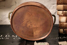 Load image into Gallery viewer, Vintage Ribbed Copper and Brass Cooking Pot
