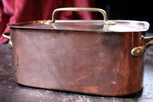 Load image into Gallery viewer, Vintage French Copper and Brass Rectangular Braisière Pan
