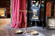 Load image into Gallery viewer, Antique Brass Apothecary Scales
