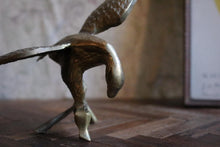 Load image into Gallery viewer, Large Vintage Mid Century Brass Eagle Sculpture
