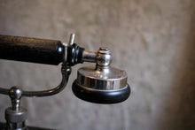 Load image into Gallery viewer, Antique C.1900 Black Jydsk Hand Crank Telephone
