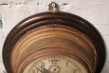 Load image into Gallery viewer, Antique Barkers Kensignton Ships Bulkhead Wall Clock - Working
