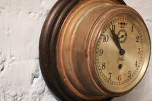 Load image into Gallery viewer, Antique Barkers Kensignton Ships Bulkhead Wall Clock - Working
