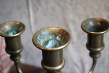 Load image into Gallery viewer, Antique Brass Branch Candelabra Candlestick Candle Holder
