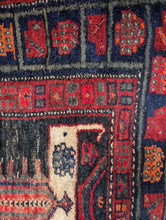 Load image into Gallery viewer, 7&#39;8&quot; x 5&#39;2&quot; Antique Baluch Hand Knotted Rug - Distressed - 233 x 157cm
