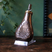 Load image into Gallery viewer, Georgian Copper and Brass Gunpowder Flask
