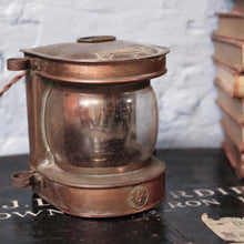 Load image into Gallery viewer, Antique Masthead Ships Lantern Lamp Converted to Electricity With Modern Wiring
