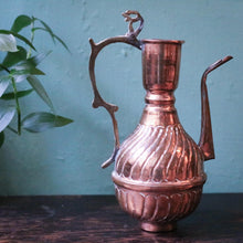 Load image into Gallery viewer, Vintage Middle Eastern Turkish Copper Dallah Coffee Pot
