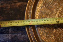 Load image into Gallery viewer, Antique Indian Engraved Copper Charger / Tray
