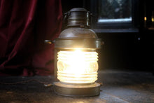 Load image into Gallery viewer, Antique Masthead Ships Lantern Converted to Electricity With Modern Wiring
